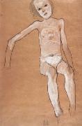 Egon Schiele Seated Nude Girl (mk12) oil painting picture wholesale
